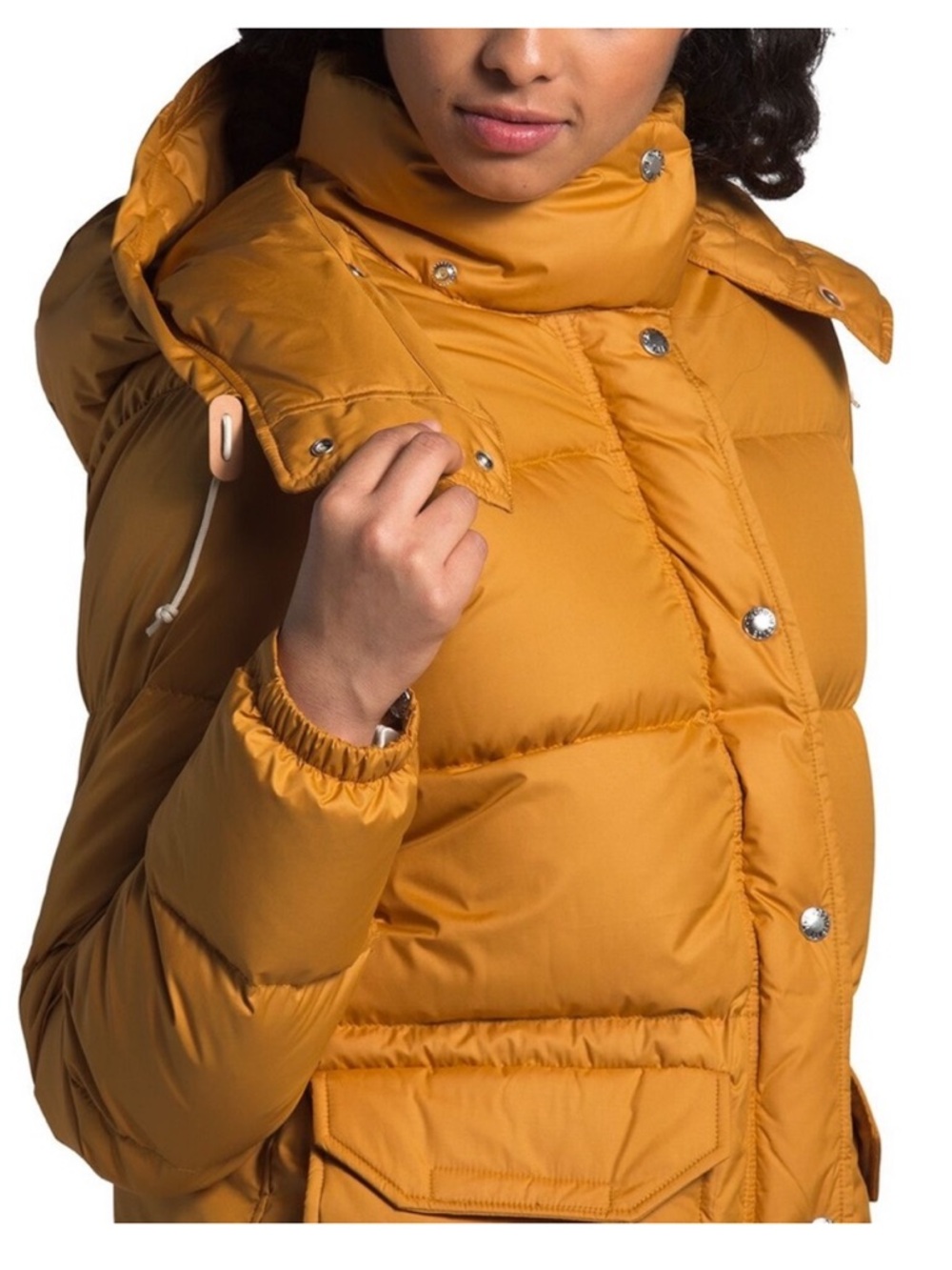 The North Face Women's Mustard Yellow Puffer Coat
